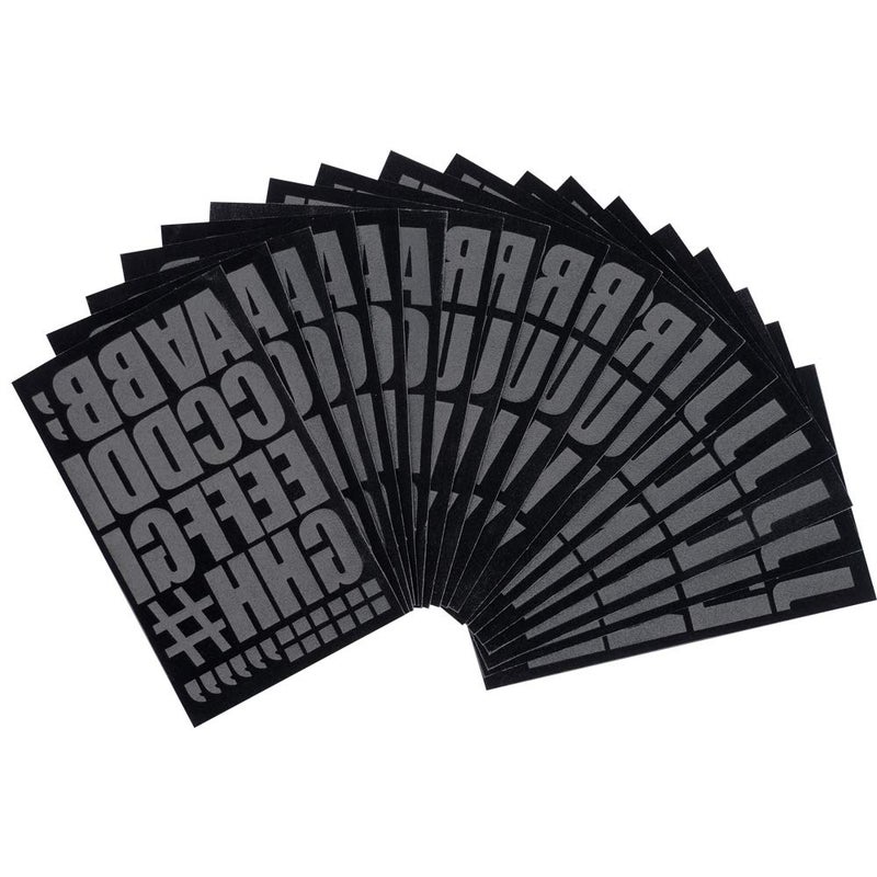 Magfok Iron-on Letters 2 Inch Transfer, 18 Sheets (Black) - Image 1